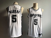 Spurs 5 Dejounte Murray White Nike Swingman Jersey,baseball caps,new era cap wholesale,wholesale hats